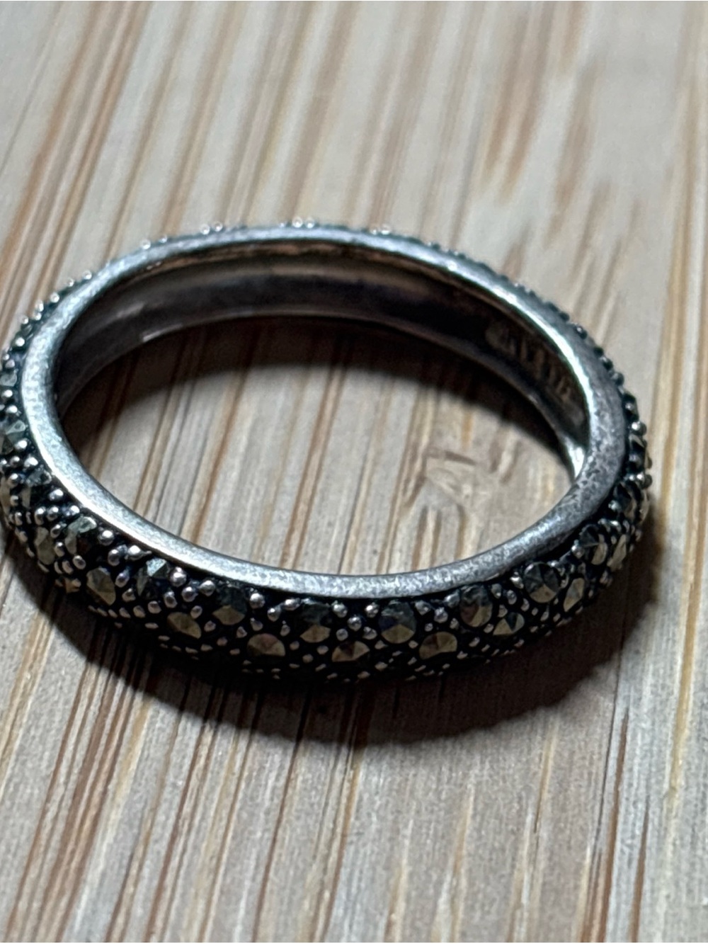 Pandora Sterling Silver Cosmic Stars Band Ring  Size 8